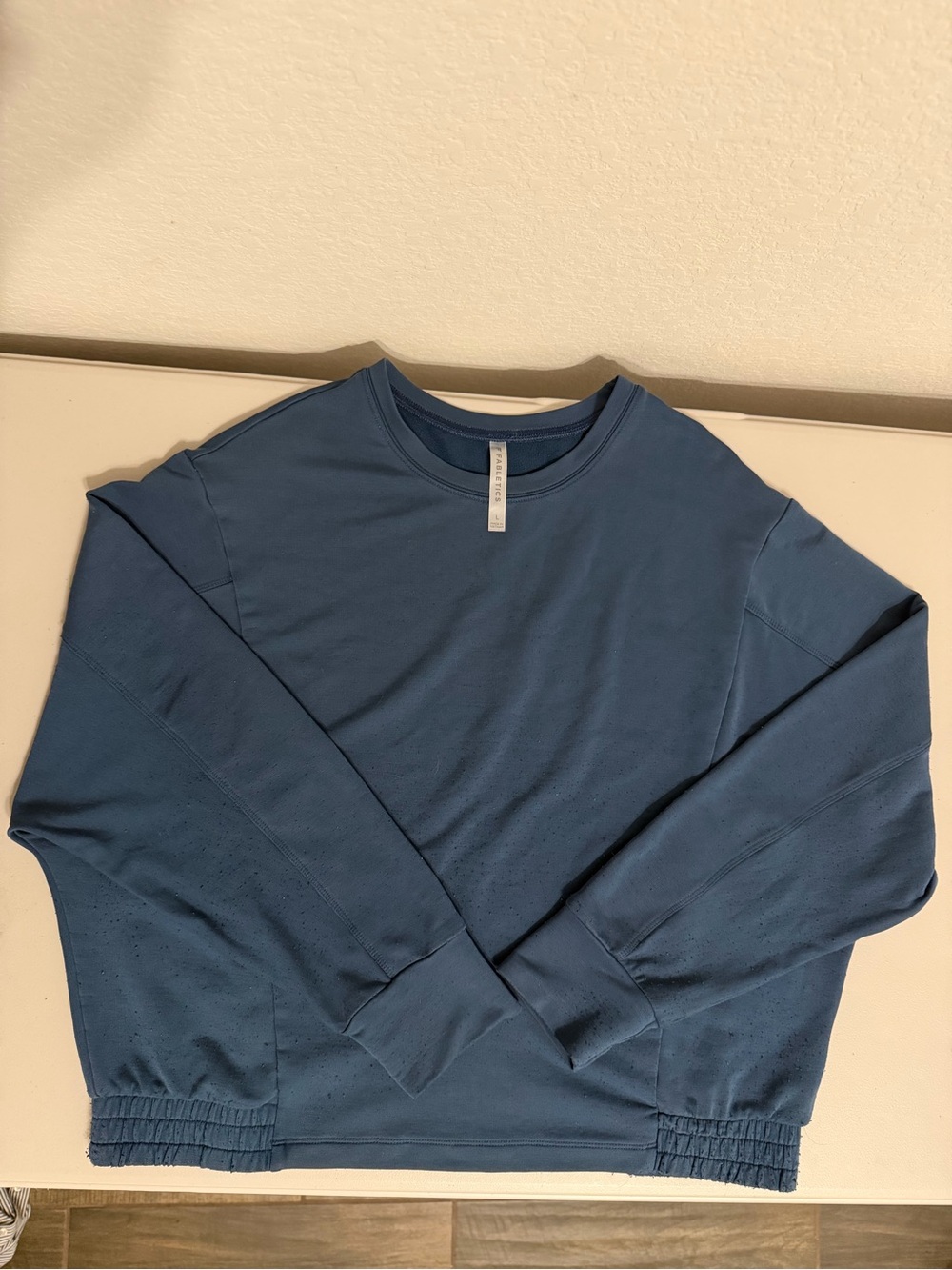 Fabletics Men's Slate Blue Crewneck Sweatshirt